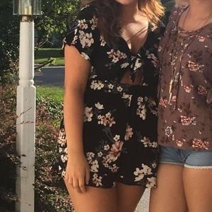Romper w/ underboob cutout.